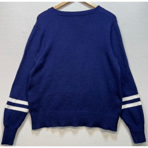 Victorias Secret Pink Womens Pullover Sweater Knit Stretch Sz L Blue - Picture 2 of 13